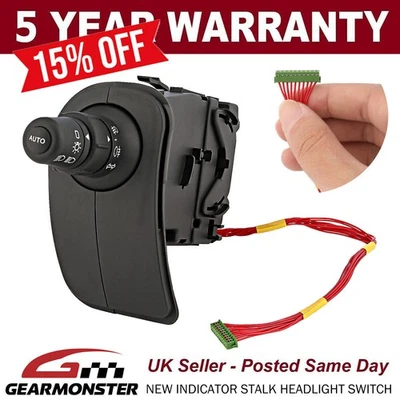 Headlight Switch Light Indicator Stalk For Renault Clio Modus Kangoo 8201590638 - Image 1 of 4