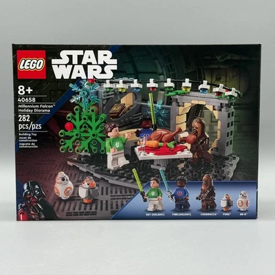 Lego Star Wars #40658 Halcón Milenario Vacaciones Diorama Retirado Nuevo Sellado Foto 1 de 2