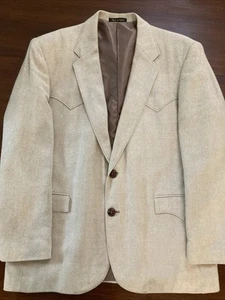 Giacca blazer vintage Silk Circle S Western sport uomo taglia 44R made in USA - Foto 1 di 15