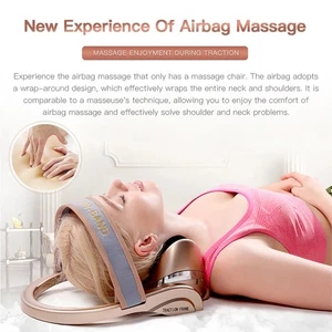 Vertebra Orthopedic Filled Air Neck Massager Traction Posture Pump Home - Picture 1 of 9