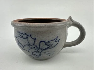 Rockdale Pottery 1992 Mug, Mistletoe And Bow, Floral Salt Glaze - Picture 1 of 14