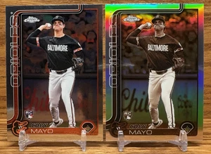 COBY MAYO Sepia Refractor + Rookie LOT | 2025 Topps Chrome Baltimore Orioles - Picture 1 of 2