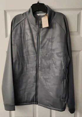 NWT LARGE Peter Millar Iron Camo Merge Hybrid Jacket MSRP $245 - Image 1 of 4
