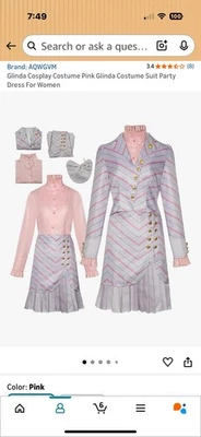 Glinda Costume - Suit Party Dress for Women XS Halloween Cosplay - Image 1 of 2