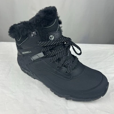 Botas para mujer Merrell Aurora 6 Ice+ impermeables Snow Vibram J37216 talla 9,5 EE. UU. Foto 1 de 4