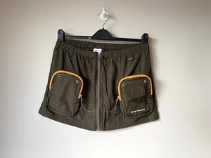 URBAN OUTFITTERS CARGO SKIRT Iets Frans Detachable Pockets Green XS / UK 8 💖NEW - Picture 1 of 9