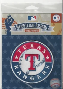 Parche de manga con logotipo principal de los Texas Rangers paquete oficial MLB redondo de 4" - Imagen 1 de 1