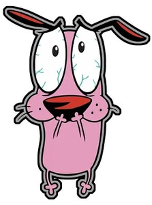 Courage the Cowardly Dog Sticker - Picture 1 of 2