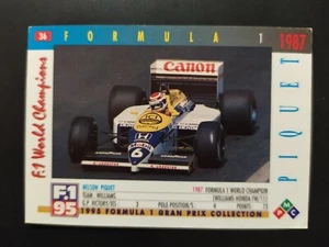 PIEMMECI FORMULA 1 ANNO 1995 NELSON PIQUET n. 36 NEW CARD - Imagen 1 de 2