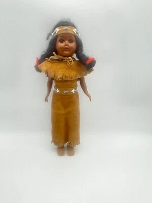 Vintage Carlson Doll Native American Doll With Papoose & Baby 11" Doll - Image 1 of 4
