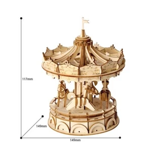 Robotime Puzzle in legno classico 3D autoassemblato taglio laser modello allegro - Foto 1 di 7