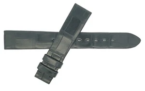 Perrelet 1777 Women's 16mm x 14mm Black Alligator Leather Watch Band Strap - Picture 1 of 3