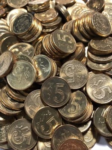 1987 Mexico 5 Pesos Uncirculated Lot of 10 BU Coins Key Date! - Picture 1 of 2