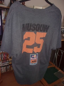 RED BULL RACING TEAM T-SHIRT 2XL ( #25 MUSQUIN ) cotton / poly Marvin Musquin - Picture 1 of 3