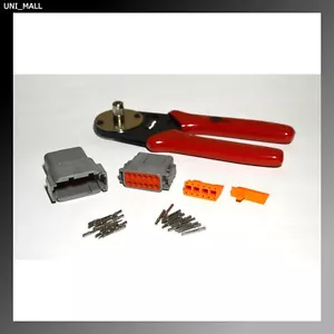 Deutsch DTM 12-Pin Genuine Connector Kit 20-22AWG Solid Contacts & Crimper - Bild 1 von 2