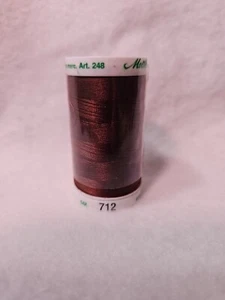 Mettler Cotton Thread Silk Finish 60 weight 2 ply 170d 800 meters/875 yds Brown - Picture 1 of 2