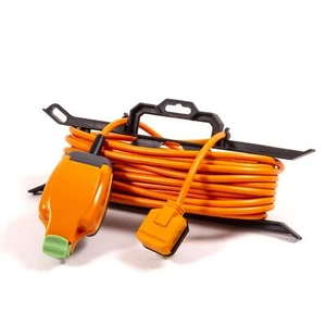 Orange Garden & Camping TIDY-FLEX Extension. UK Plug to 1G IP54 Socket. 13amp - Picture 1 of 2