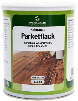 Parkettlack Kork Treppenlack Fußbodenlack Parkett Wasserlack 10L - Bild 1 von 4
