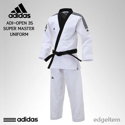 Adidas ADI-OPEN 3S SUPER MASTER униформа (3 полоски) тхэквондо хапкидо открытый добок - Изображение 1 из 4