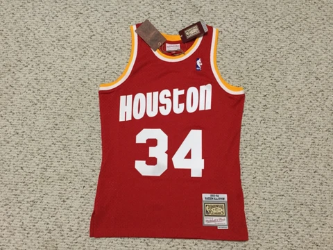 Mitchell & Ness NBA Swingman Road Jersey Rockets 93 Hakeem Olajuwon Red Size: S Cover