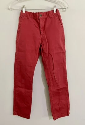 🌷The Childrens Place Niñas Cintura Ajustable Pantalones Rojos Talla 10 Husky - Entrepierna 25 Foto 1 de 4