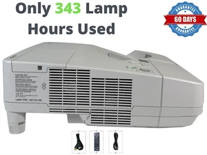 NEC UM330X 3LCD Ultra Short Throw Projector 3300 ANSI 1080p Only 343 Hours Used! - Picture 1 of 11