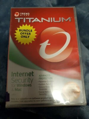 Trend Micro Titanium (CD, 2002) Internet Security for Windows & Mac  NEW - Image 1 of 2