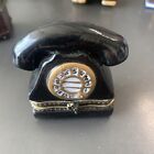 Vintage Handpa Miniature Rotary Dial And Crank Telephone Trinket Box. B12