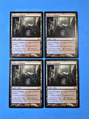 4x Dimir Guildgate Dragon's Maze 2013 Mtg Magic Card Dual Land Gate Mana 148 - Image 1 of 2