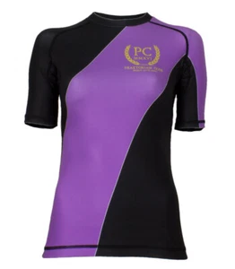 Ranked Rash Guard Short Sleeve Purple (Womens) - Picture 1 of 2