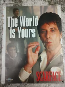Scarface The World Is Yours Universal Tin Sign | 16" X 12.5" - Picture 1 of 2