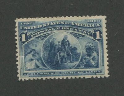 1893 United States Postage Stamp #230 Mint Never Hinged Creased Original Gum - Image 1 of 2