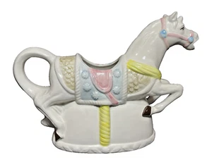 Carousel Horse Heritage Mint LTD Collectibles VTG Kitschy Planter Pastel Colors - Picture 1 of 11