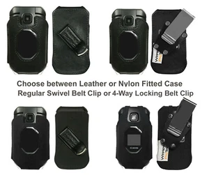 Estuches ajustados Kyocera DuraXE EPIC de cuero o nailon, clip para cinturón reg o bloqueo de 4 vías - Imagen 1 de 29