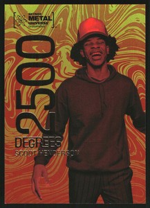 2022 Skybox Metal Universe Champions 2500 Degrees #D4 Scoot Henderson