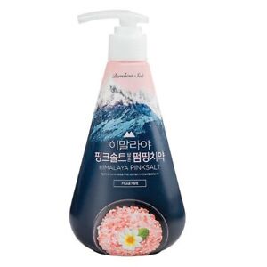 LG Bamboo Salt Himalaya Pink Salt Pumping Toothpaste Floral Mint 喜馬拉雅粉晶鹽胖瓶牙膏