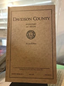  Davidson county NC, economic and social (Paperback) 1925 - Bild 1 von 1