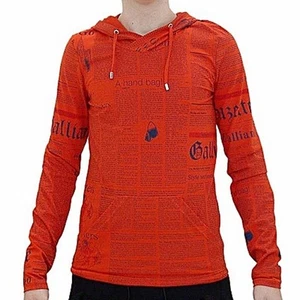 John Galliano felpa cappuccio gazette, gazette hoodie - Imagen 1 de 4