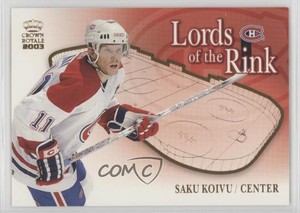 2002-03 Pacific Crown Royale Lords of the Rink Saku Koivu #13