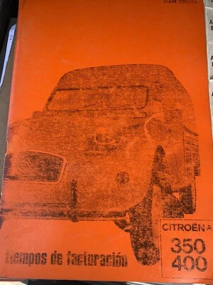 Manuales de Taller de tiempos de facturación original Citroen 2CV furgoneta - Imagen 1 de 2