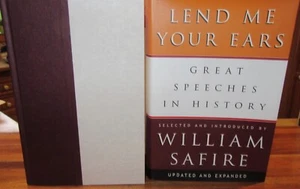 Prestame tus oídos: grandes discursos en la historia ~ William Safire HbDj AQUÍ en MELB - Imagen 1 de 12