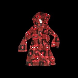 Spiderman Hooded Fleece Bath Robe - Picture 1 of 1
