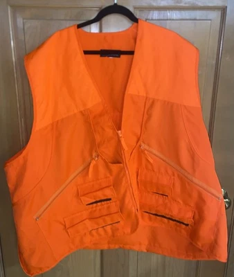 WFS ELEMENT GEAR HUNTING VEST - SIZE 3XL ~ ORANGE ~ PRE OWNED Duck Pigeon Dove - Image 1 of 4