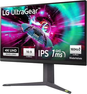LG Electronics 32GR93U-B AEU Ultragear UWQHD 4k Gaming Monitor - 1 ms - 144 Hz - Bild 1 von 4