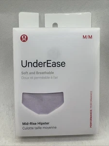 lululemon - 1 Pair UnderEase Mid-Rise Hipster Performance Underwear - M Lavender - Picture 1 of 2