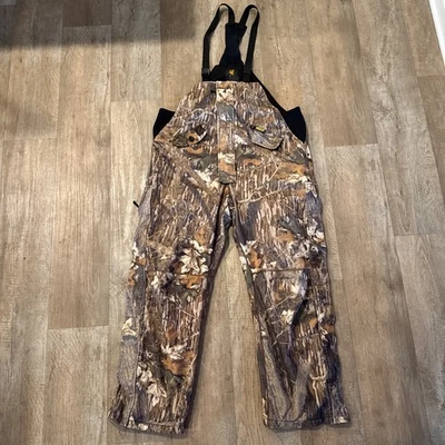 Cabelas Goretex Supprescent Camo Overalls Mens Large L Realtree Insulated - Image 1 of 4