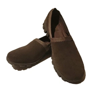 Skechers EZ Flex 2 bequeme Damen-Slipper Größe 11 braun "Wildleder" Memory Foam - Bild 1 von 7