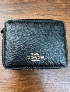 COACH New York Unisex Black Leather Jewelry Box Case (100% Authentic & New) - Picture 1 of 6