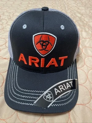 Ariat Mens Shield  Logo Flex Fit Fabric Cap Hat - Image 1 of 4
