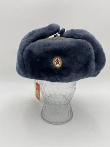Sombrero Ushanka Oficial del Ejército Soviético De Colección 1987 Jarkov URSS Nuevo con Etiquetas 58 - Imagen 1 de 9